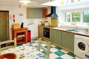 The Barn - kitchen leading to the entrance